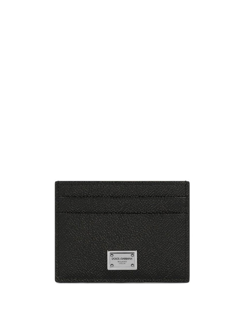 Dolce & Gabbana Pebbled Texture Card Holder