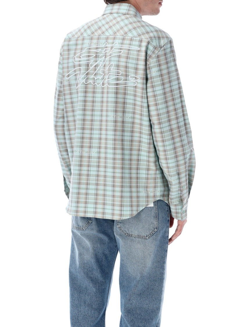 Off-White Marker Check Pastel Tone Shirt