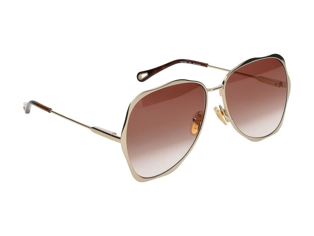Chloé Sunglasses Ch0183s 003 Gold Gold Orange 60/14/140
