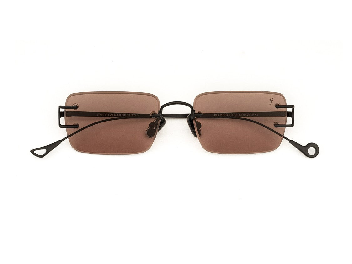 Eyepetizer Dillinger Rimless Square Sunglasses