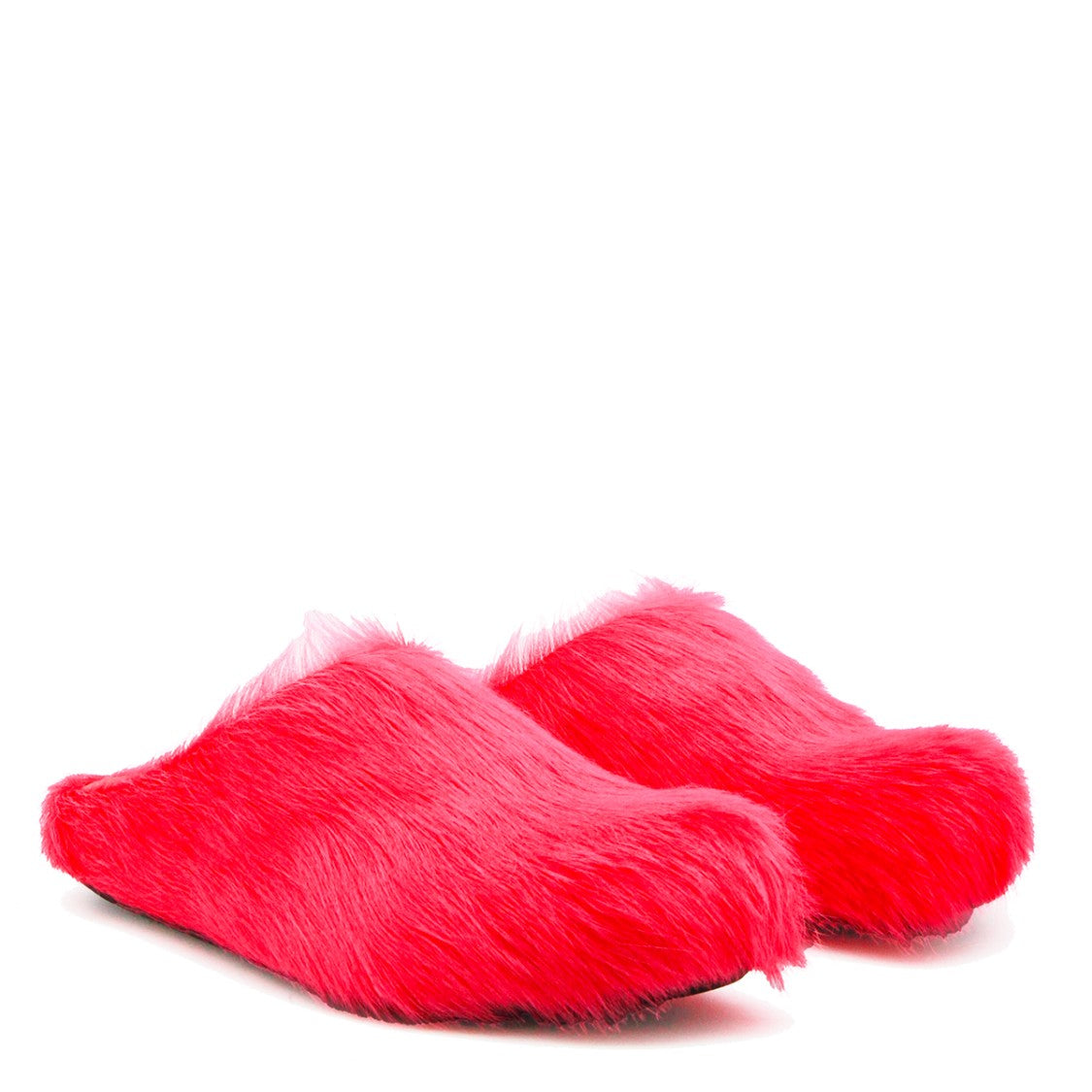 Marni Fuchsia Ponyskin Slip-On Flats