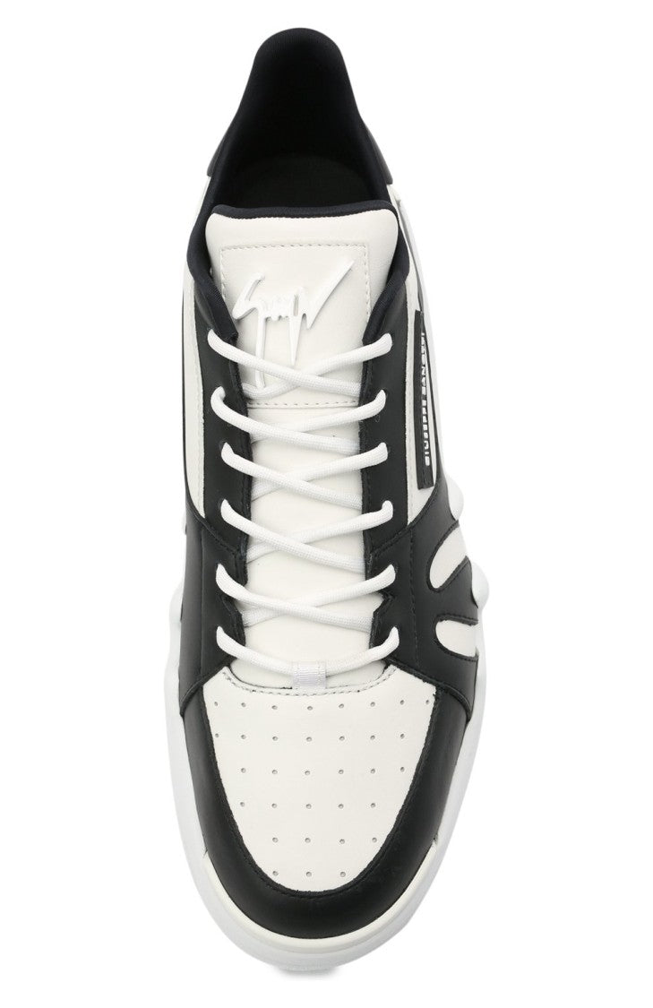 Giuseppe Zanotti Multicolor Leather Wordmark-Tab Sneaker