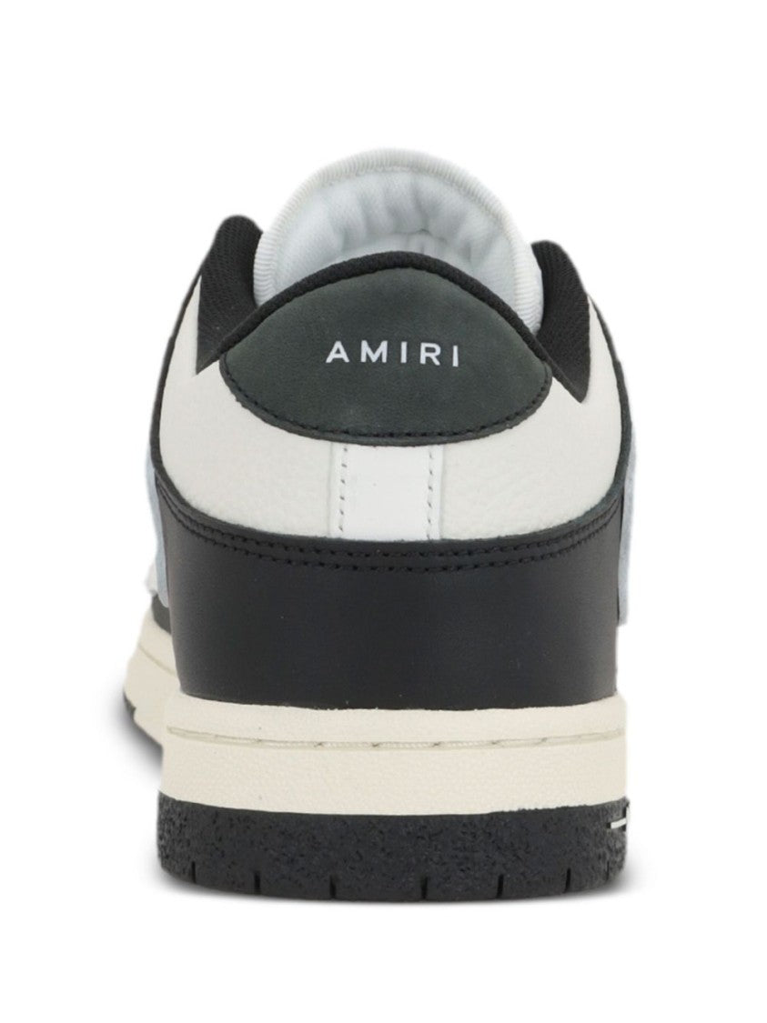 Amiri Panelled Leather Sneakers With Logo Accents