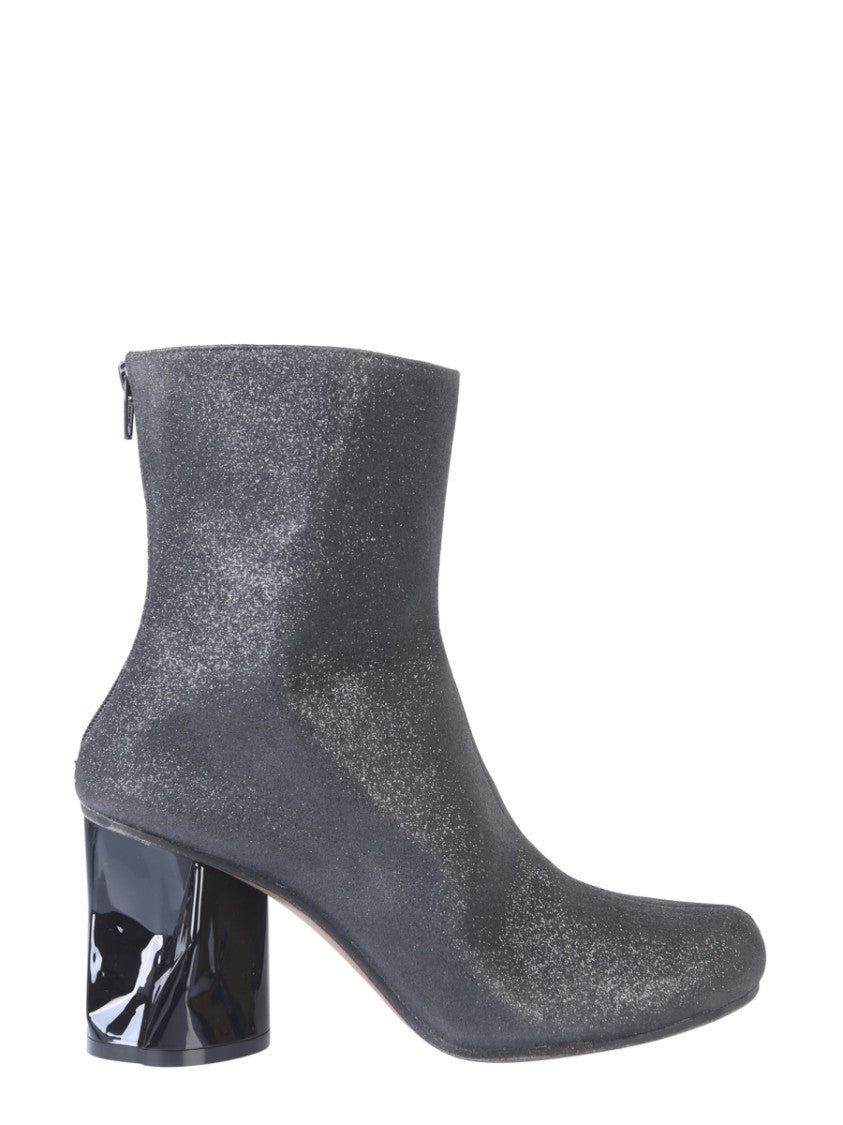 Maison Margiela Ankle Boot With Crushed-Effect Block Heel