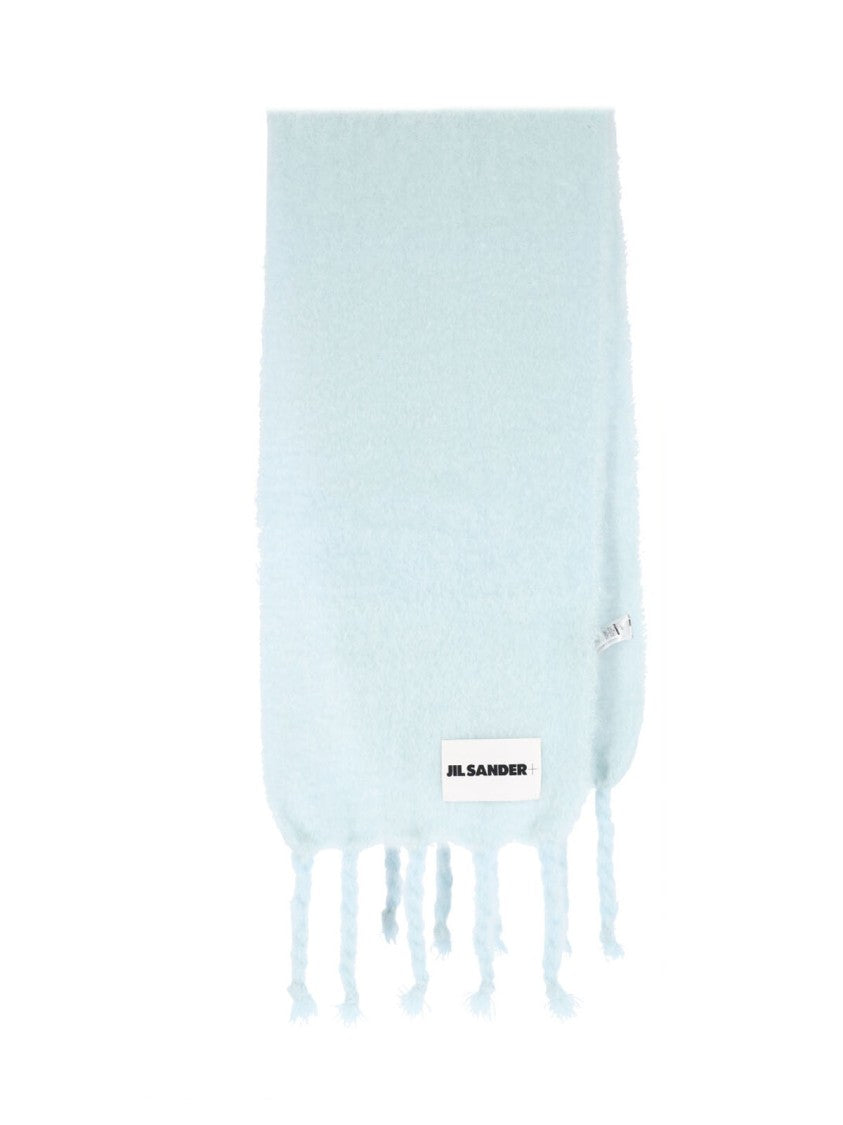 Jil Sander Mohair And Wool Scarf – Light Blue