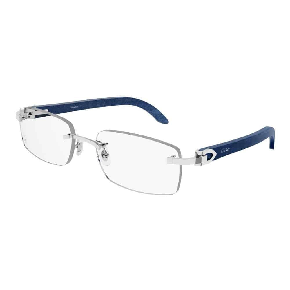 Cartier Ct0052o Rimless Rectangular Eyeglasses