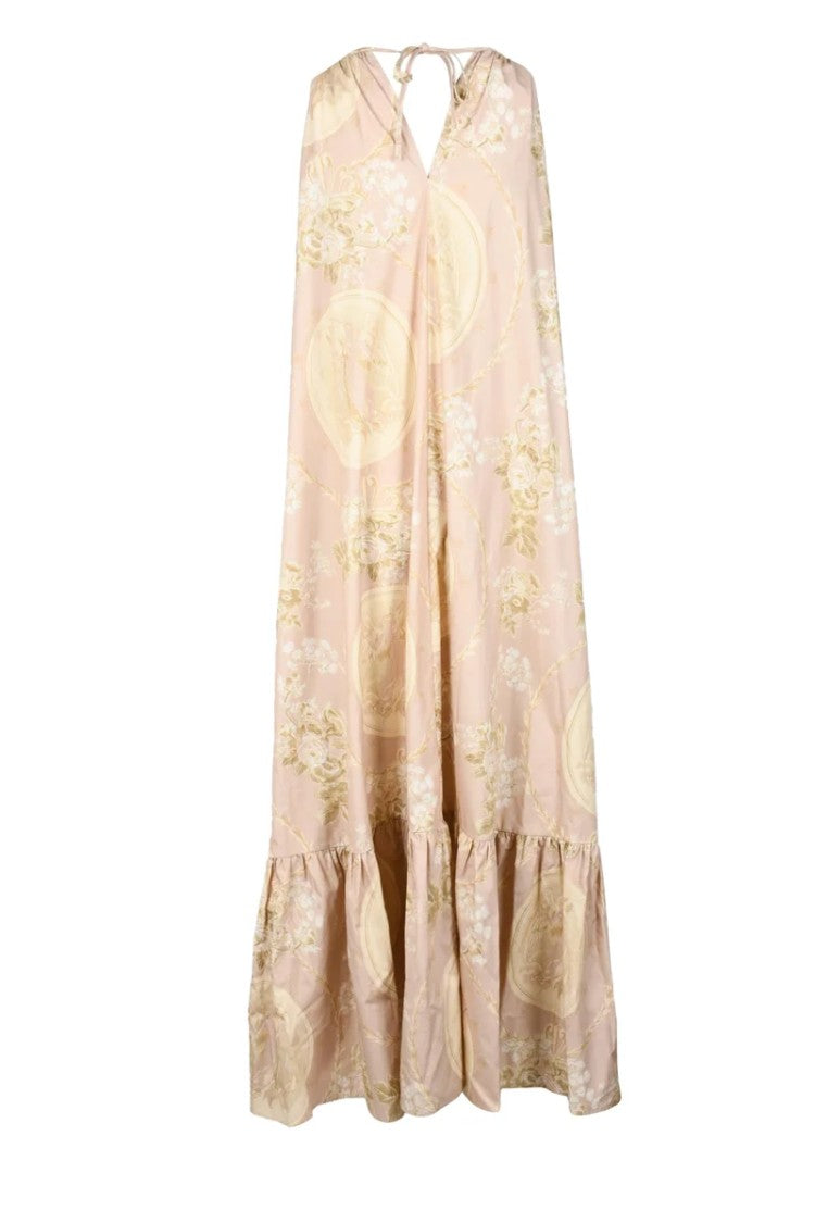 Semi Couture Long Cotton Dress - Pink