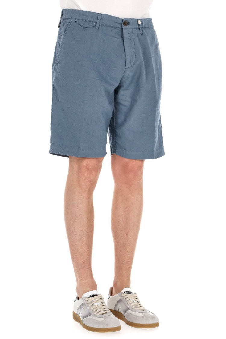 Myths Zeus Linen-Cotton Bermuda