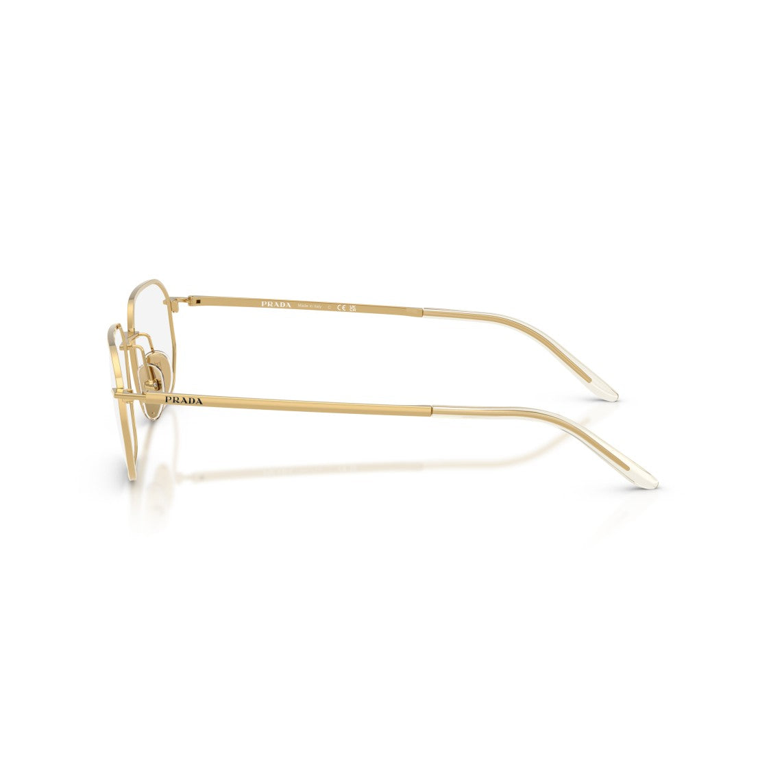 Prada 0Pr D51v Thin Gold Metal Frame Sunglasses