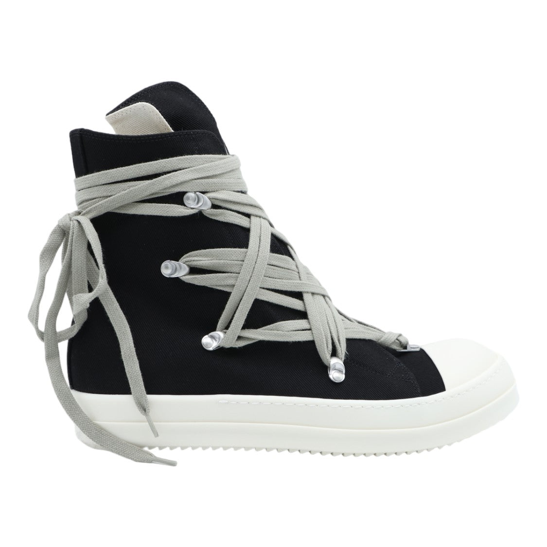 Drkshdw By Rick Owens High-Top Sneakers With Extended Tongue And Layered Lacing System