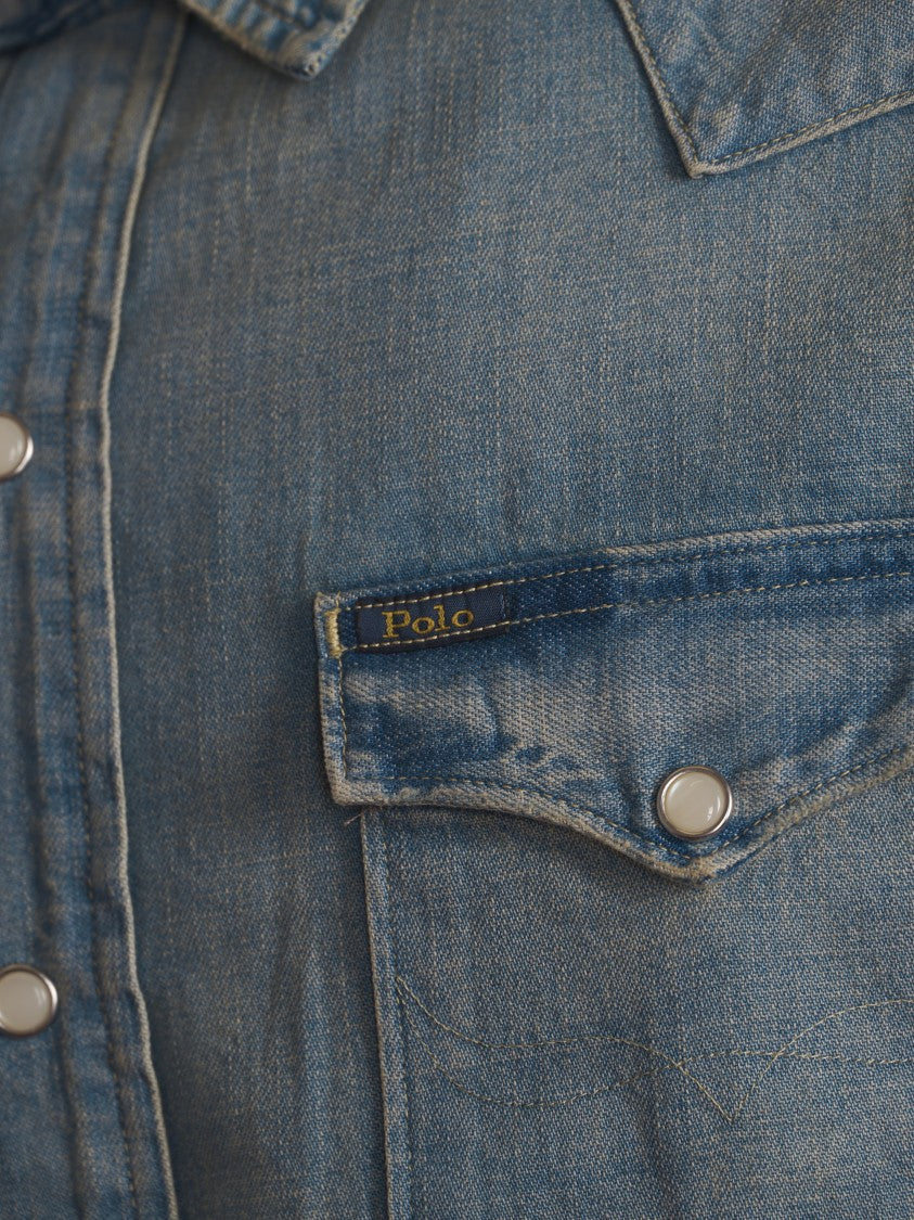 Polo Ralph Lauren Light Wash Denim Shirt