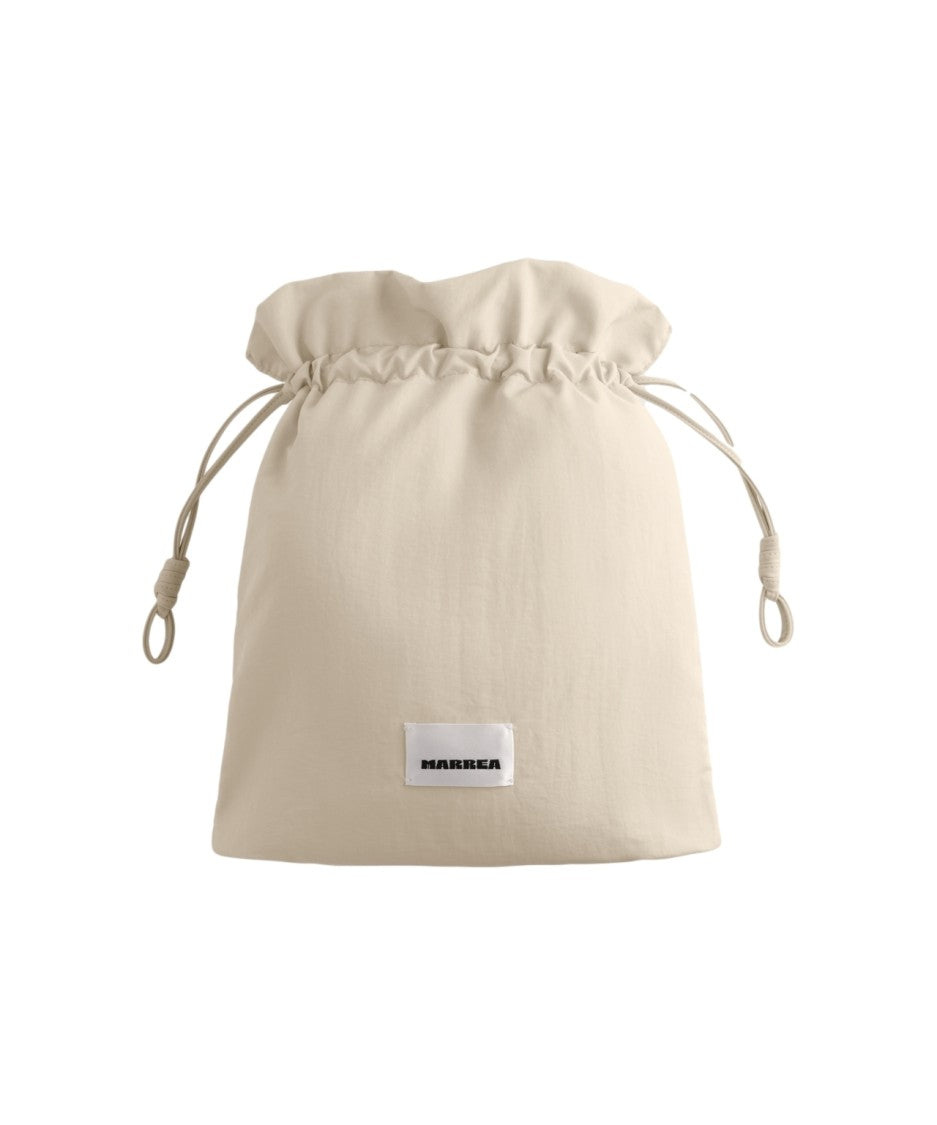 Marrea Large Neoprene Bucket Bag With Woven Texture And Padded Handle