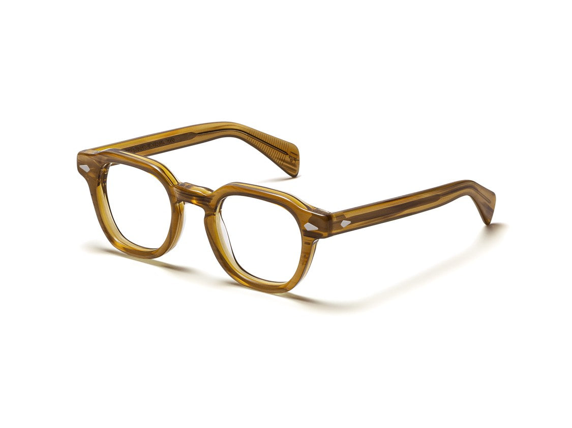 Moscot Amber Or-Dol-O Translucent Acetate Square Eyeglasses