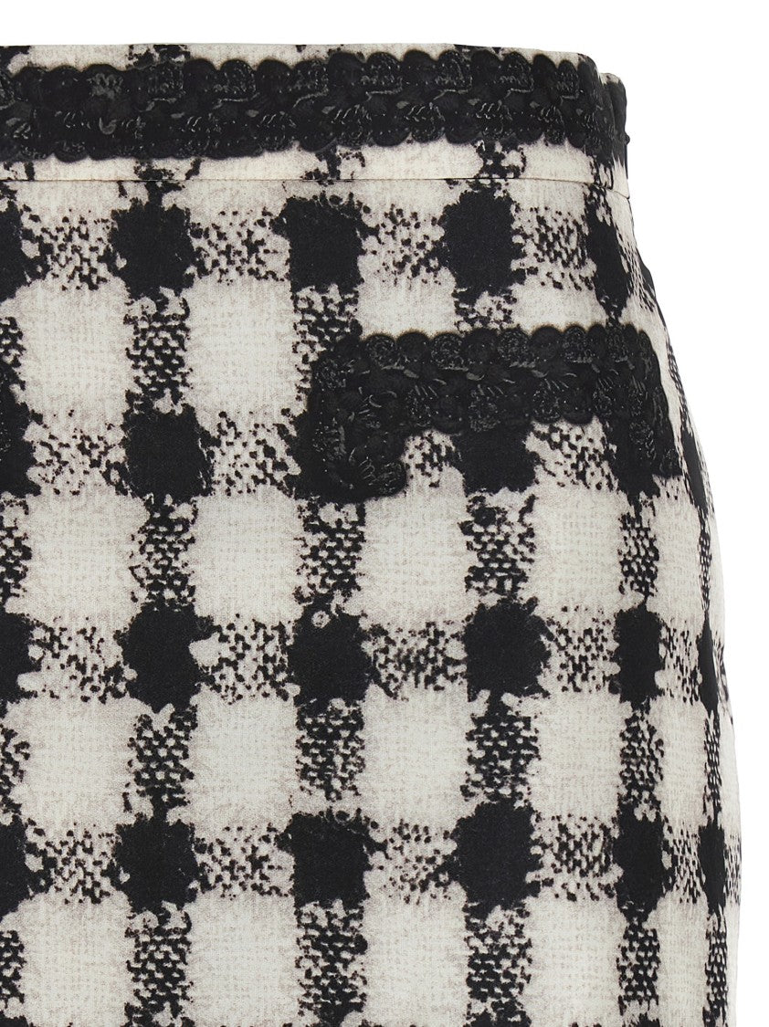 Moschino 'Texture' Print Mini Skirt