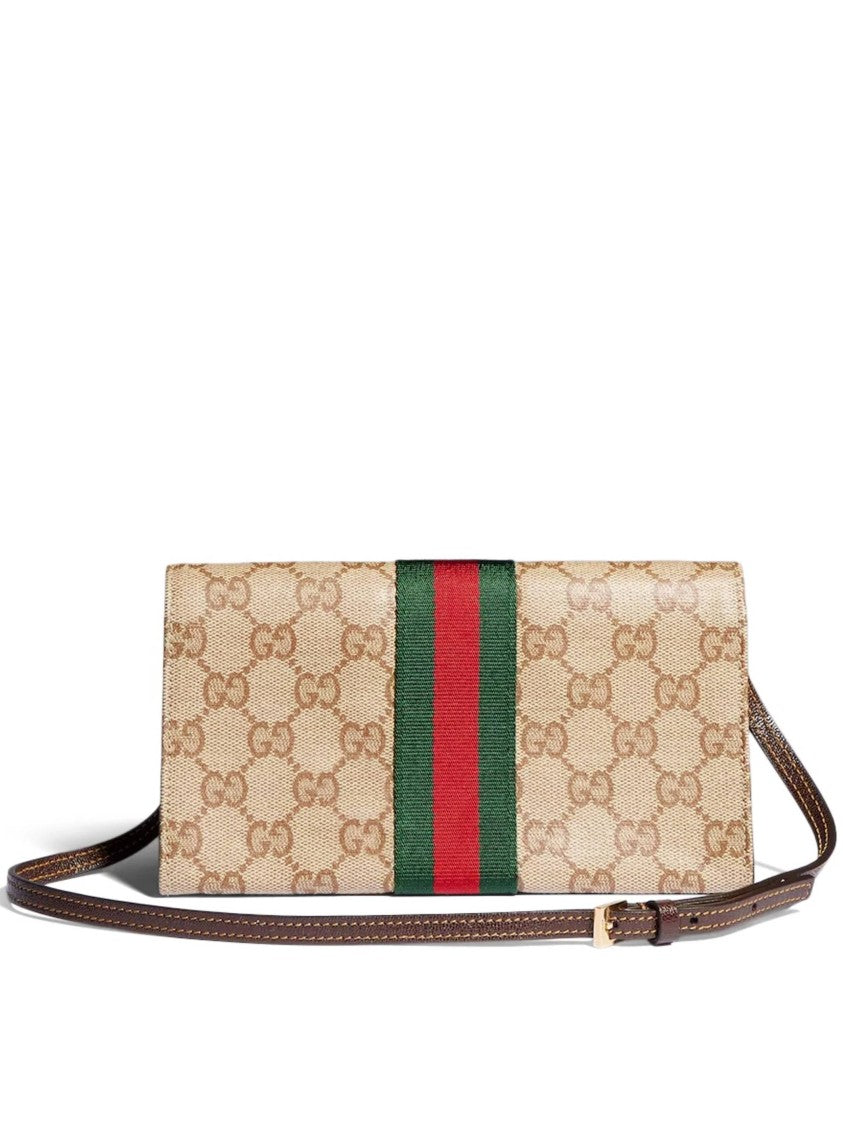 Gucci Beige Pouch Gg Canvas Bag