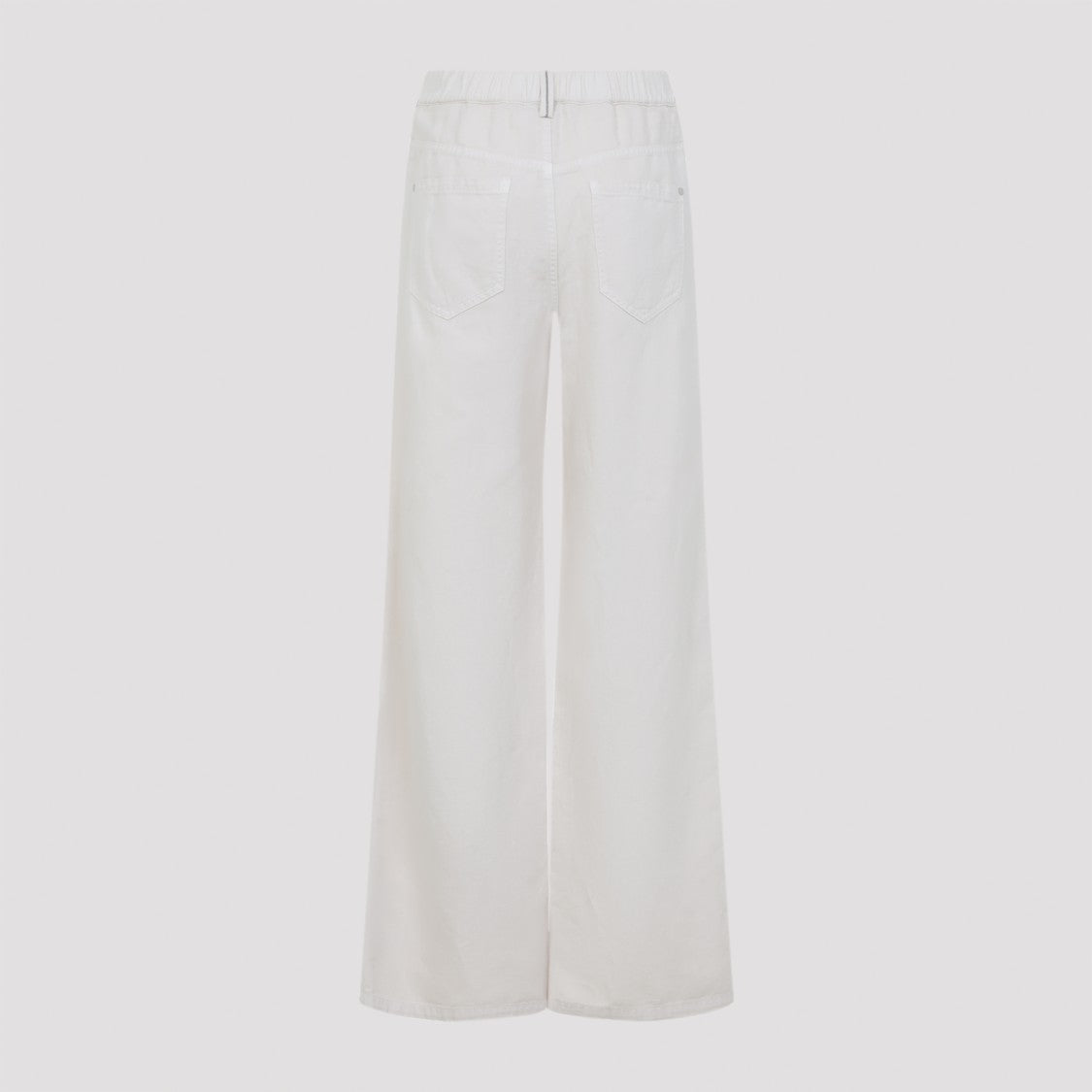 Brunello Cucinelli Wide-Leg Trousers In Cotton-Linen Blend