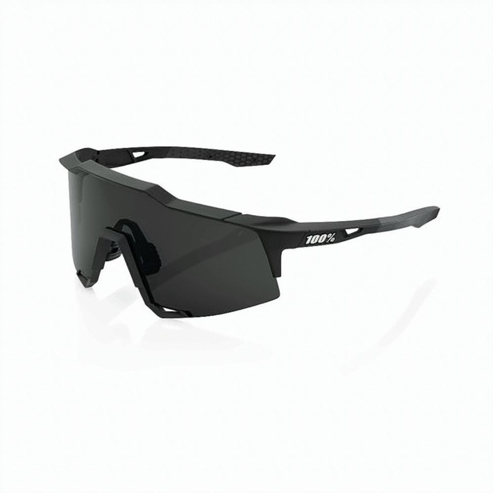 100Percent Angular Black Sunglasses With Lightweight Matte Frame