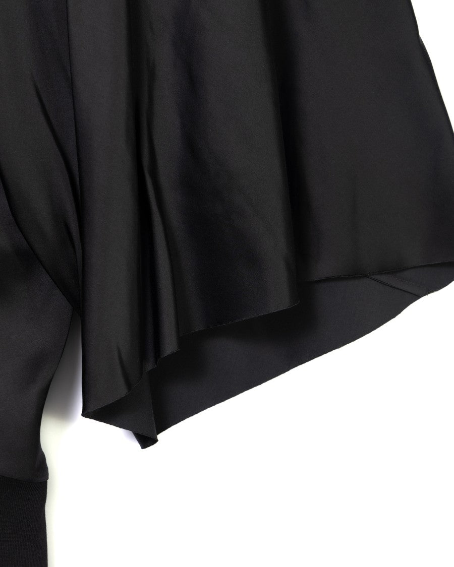 Rick Owens Draped Black Cylinder Top