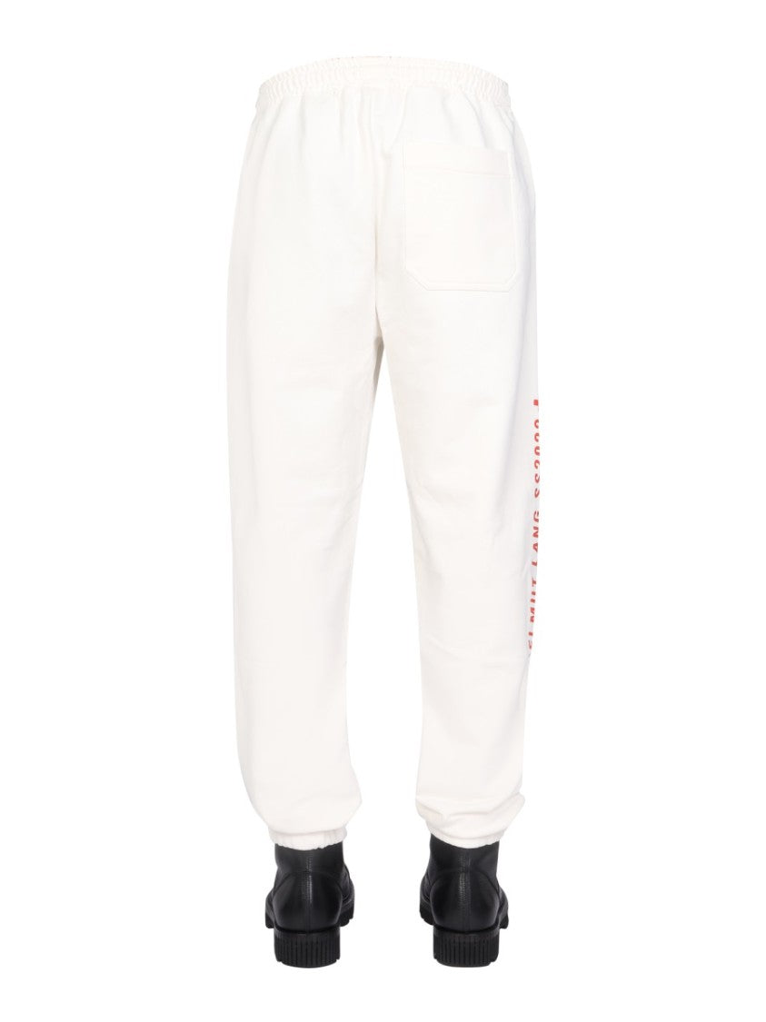Helmut Lang Logo Print Jogging Pants
