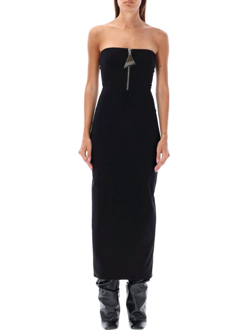 The Attico Midi Dress Bustier Big Zip
