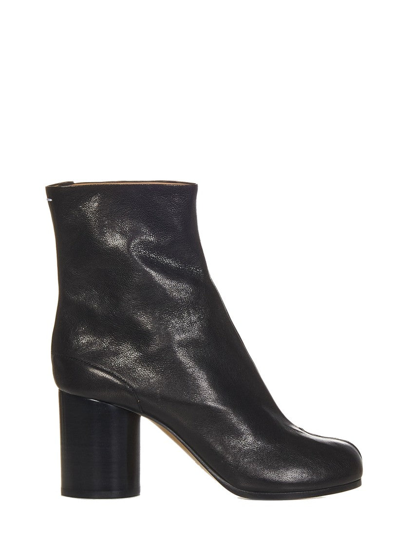 Maison Margiela Black Vintage Leather Ankle Boots
