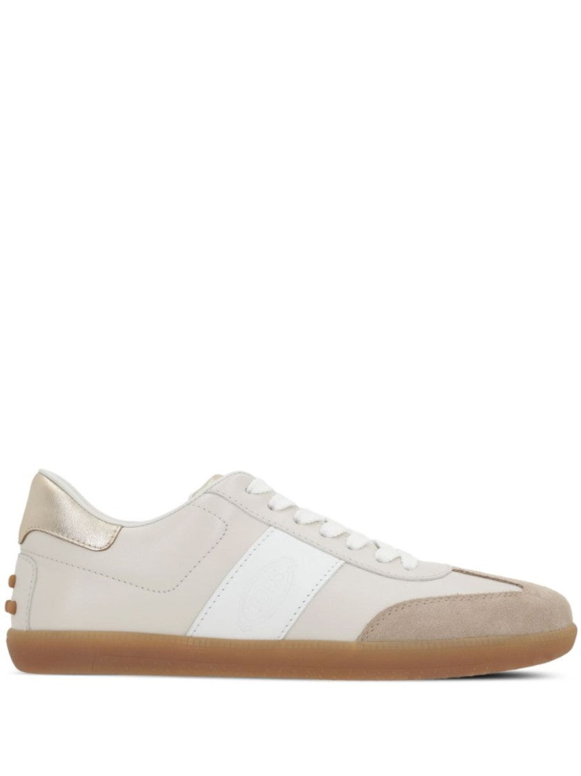 Tod's Calfskin And Goat Leather Sneakers