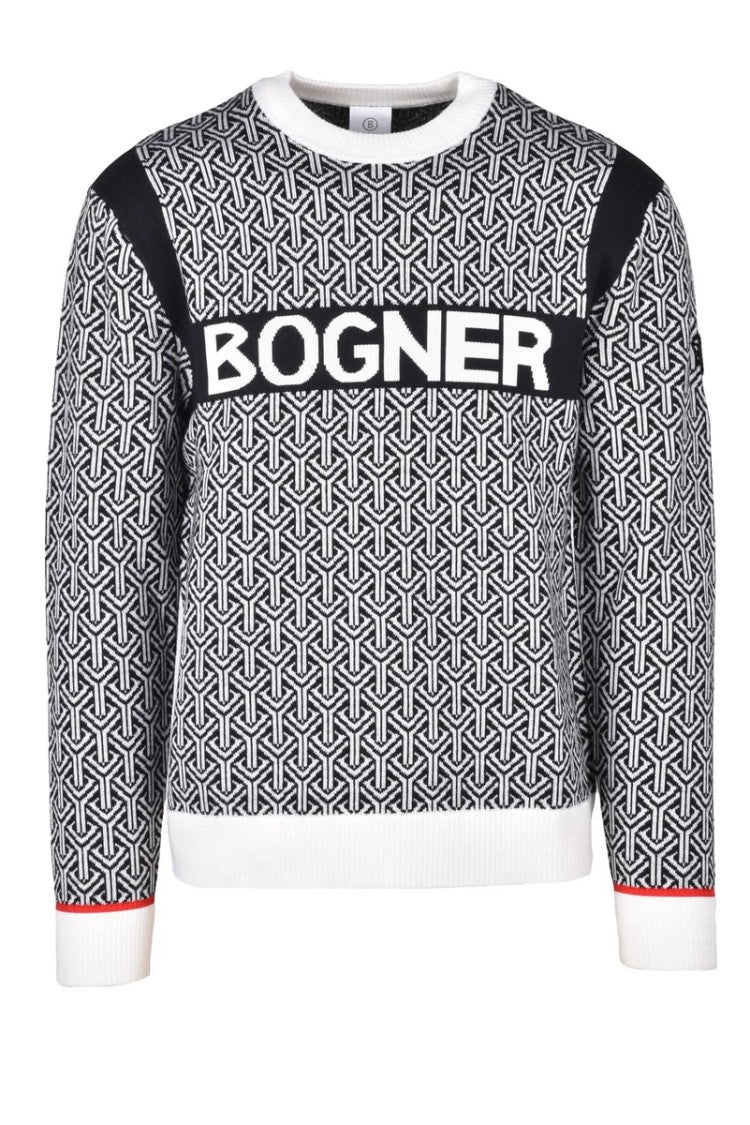 Bogner Crewneck Sweater - Black/White