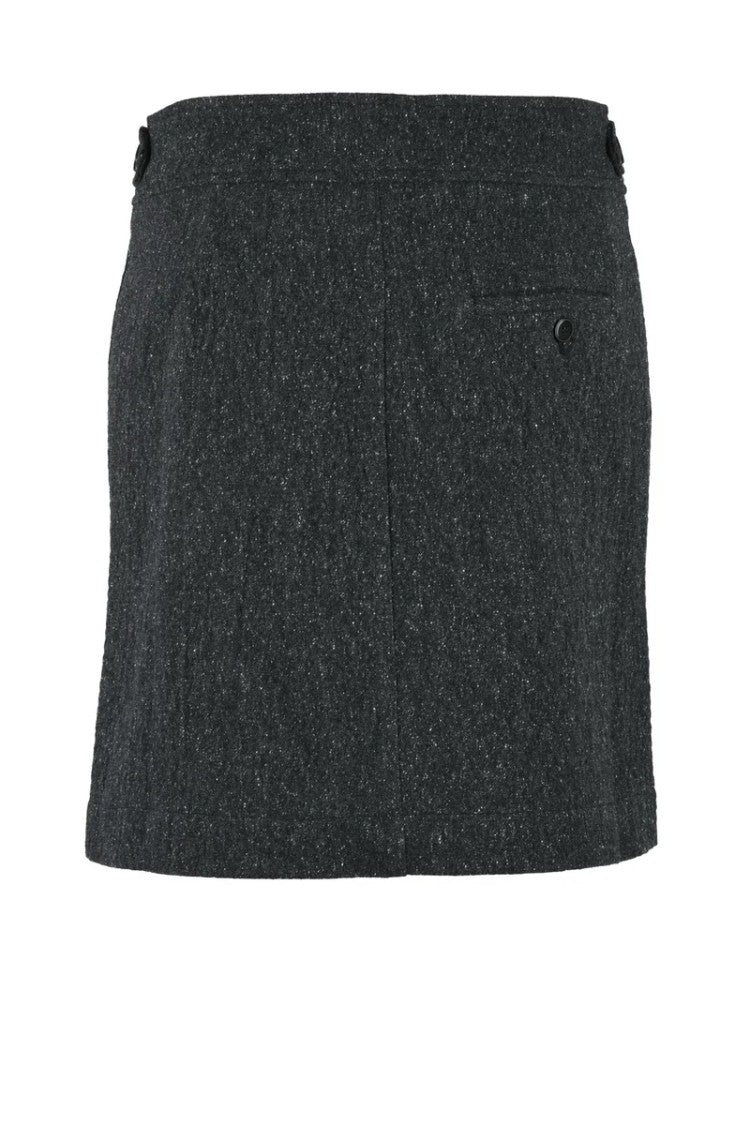 Pomandère Mini Wrap Skirt - Grey
