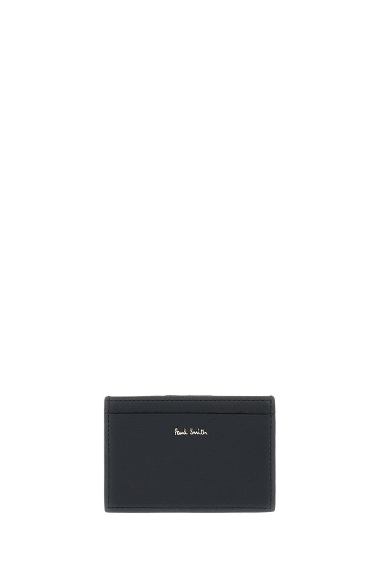 Paul Smith Double-Sided Leather Card Holder With Multicolor Stripe