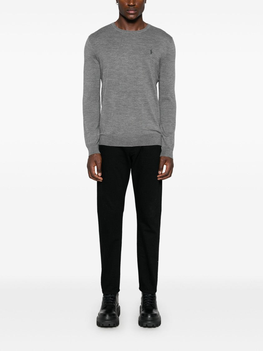 Polo Ralph Lauren Grey Pullover Tailored Crew Neck Pullover