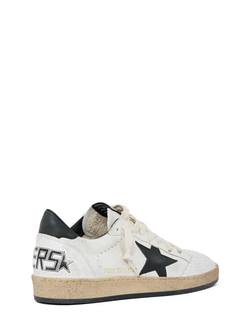 Golden Goose White Nappa Leather Sneakers With Star Design