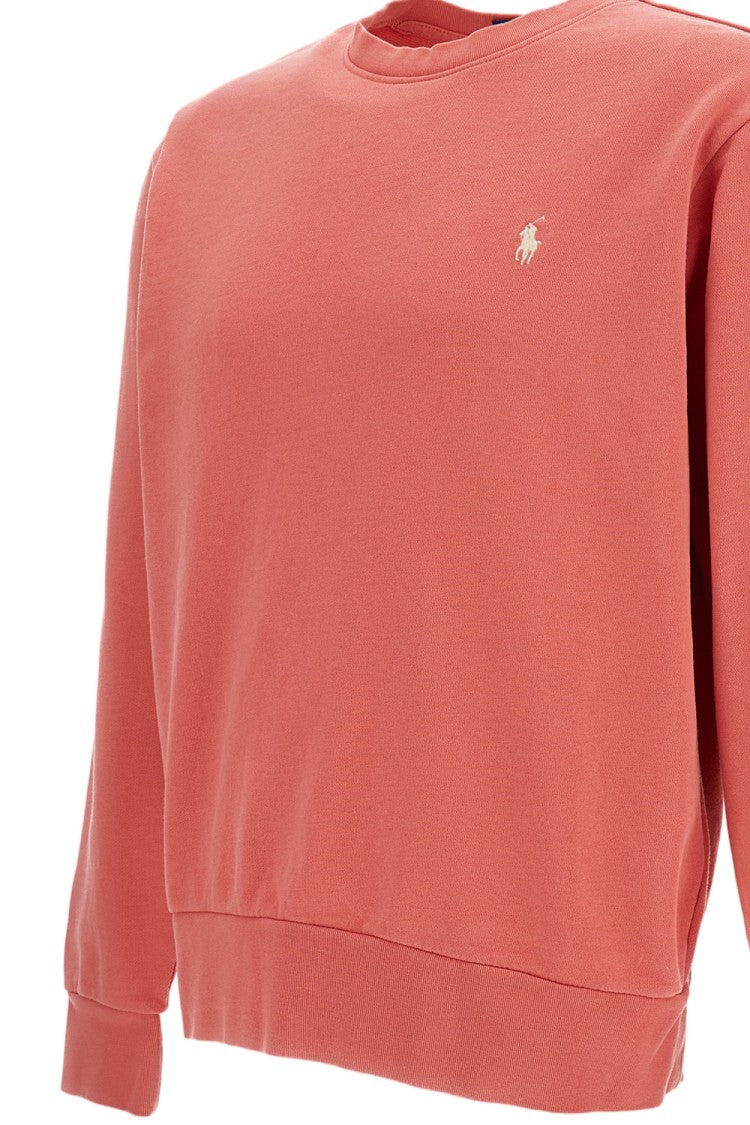 Polo Ralph Lauren Cotton Crewneck Sweatshirt With Ribbed Detailing