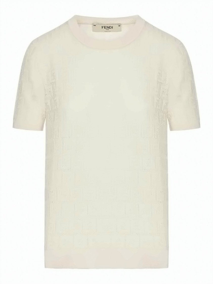 Fendi Short-Sleeved Knit Top