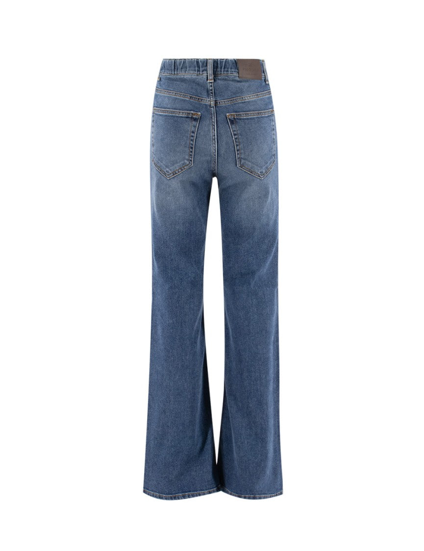 Panicale Blue Stretch Cotton Jeans