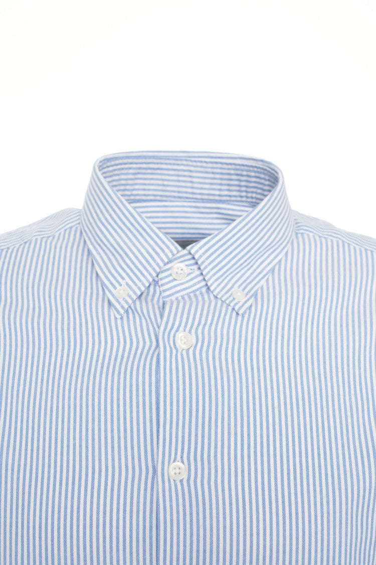 Bastoncino Striped Long-Sleeve Shirt With Button-Down Collar And Exquisite Craftsmanship