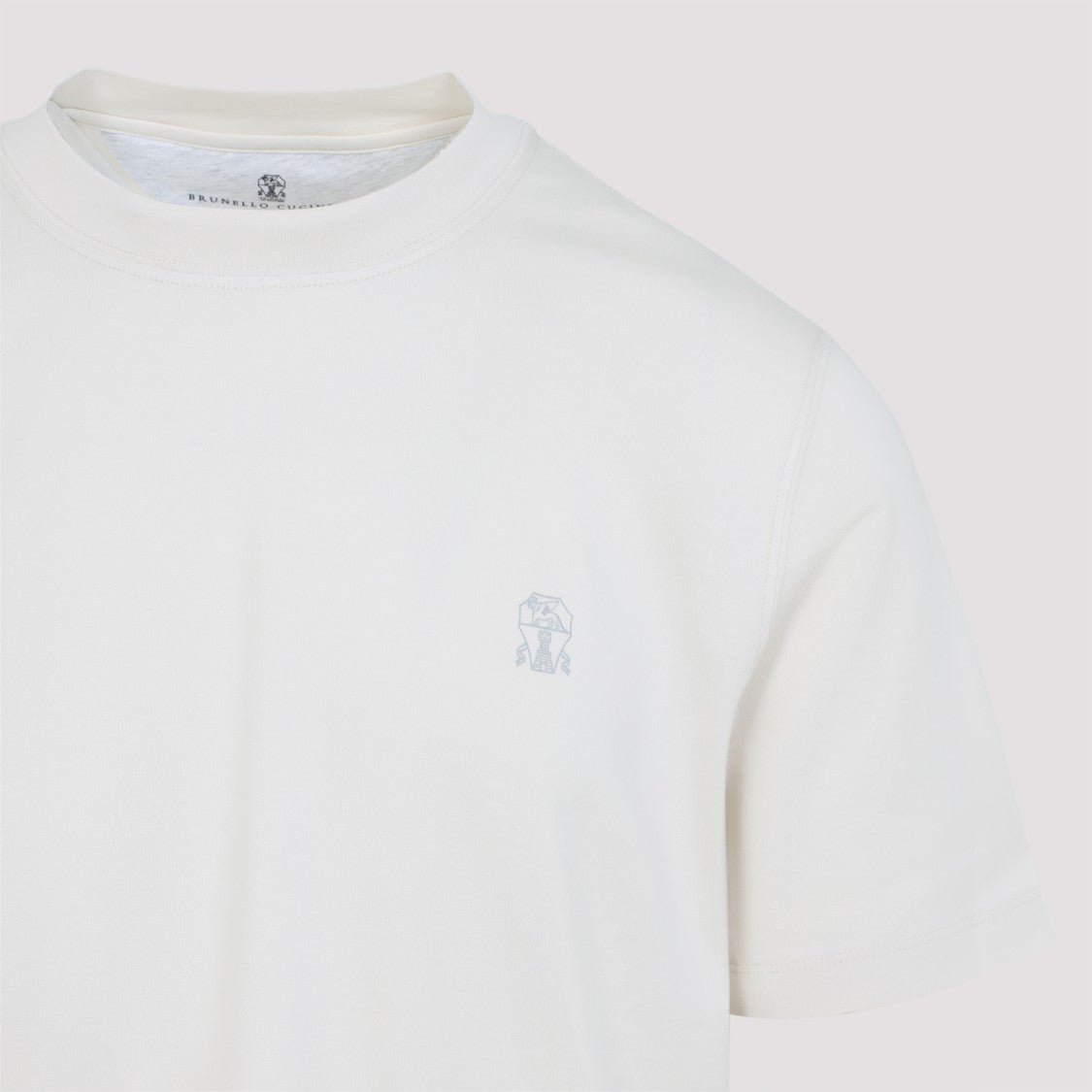 Brunello Cucinelli White Cotton T-Shirt