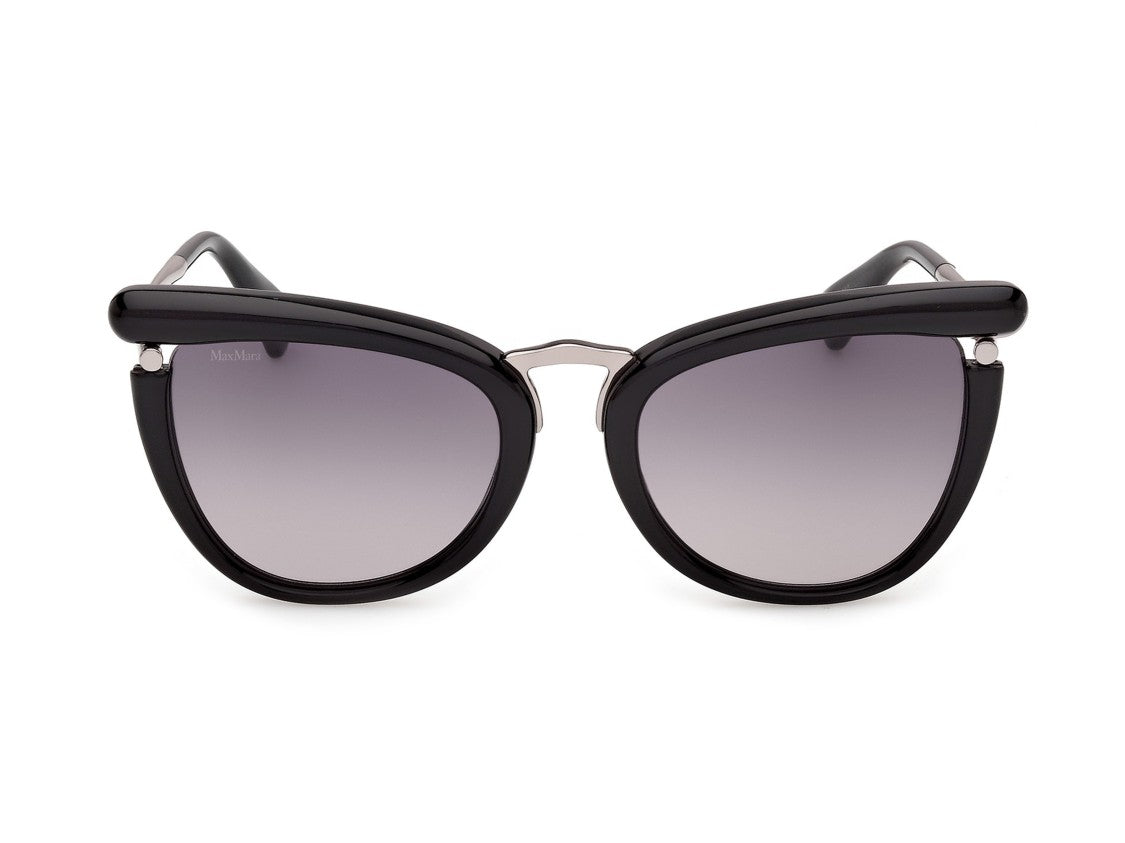 Max Mara Black Mm0186 Cat-Eye Acetate Sunglasses