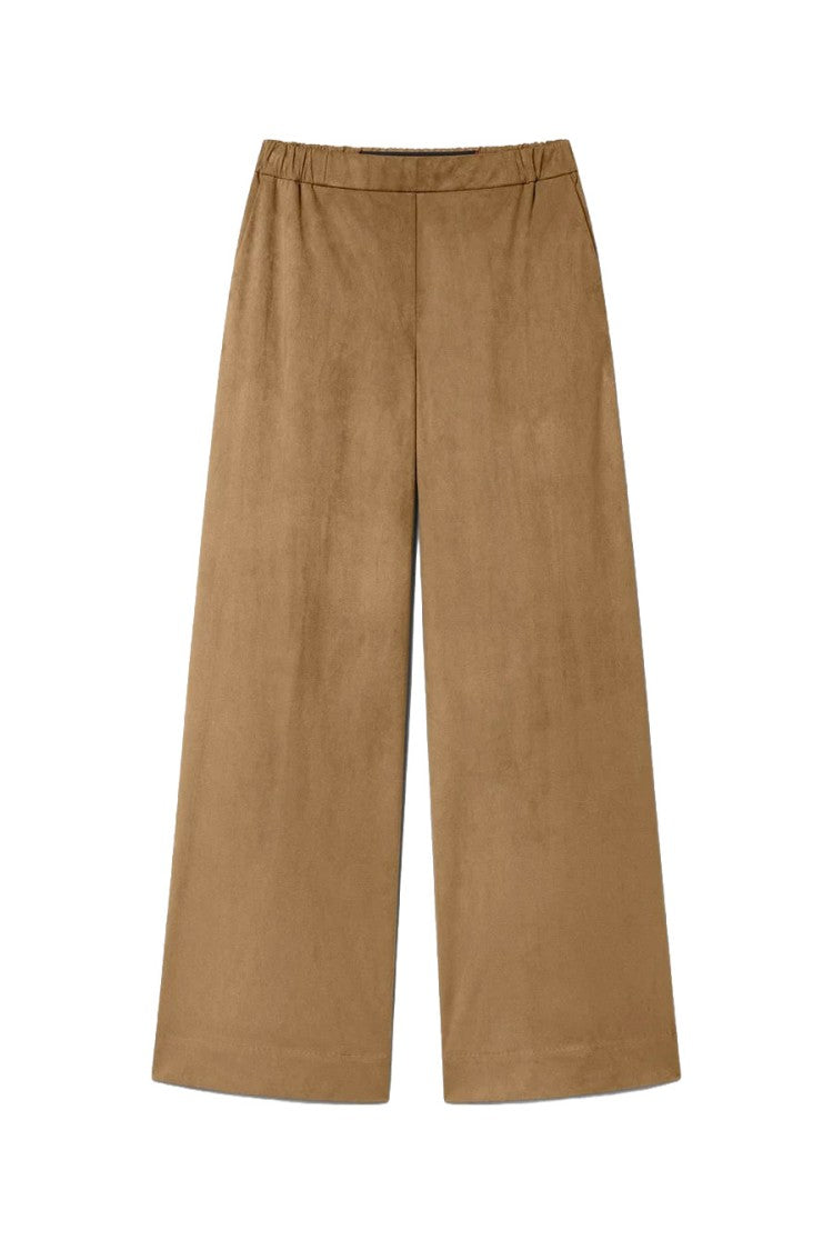Rrd Camel Elastic-Waist Wide-Leg Pants