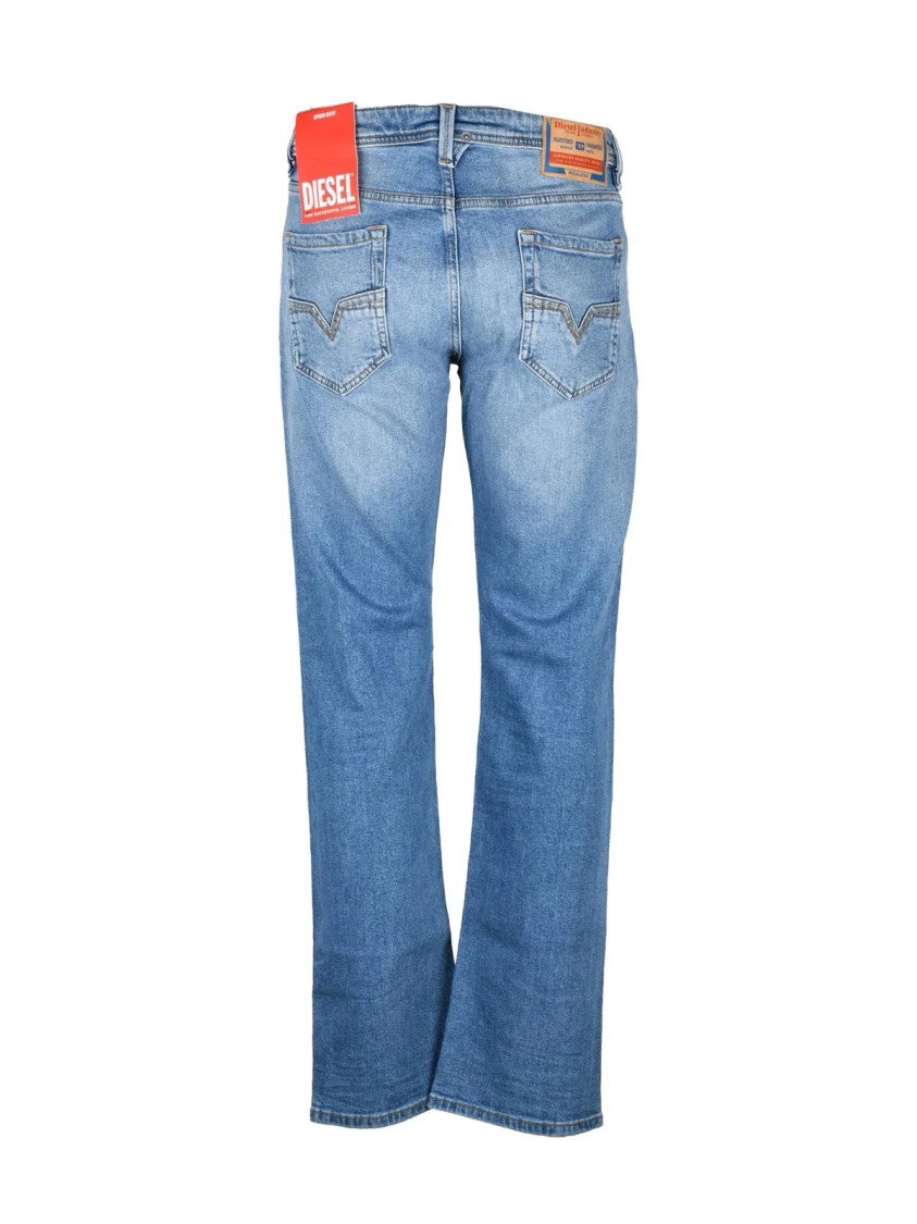 Diesel Blue Button Straight Jeans