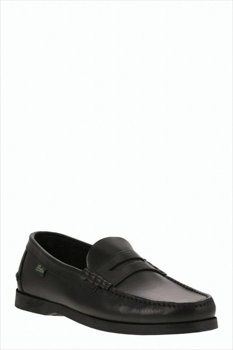 Paraboot Penny Loafers With Smooth Leather And Rubber Sole