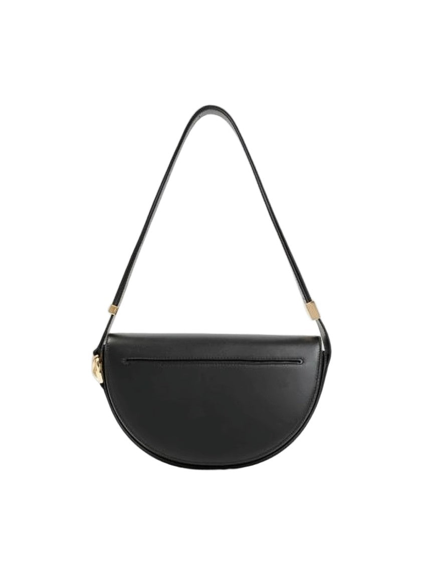 Patou Half-Moon Calf Leather Shoulder Bag