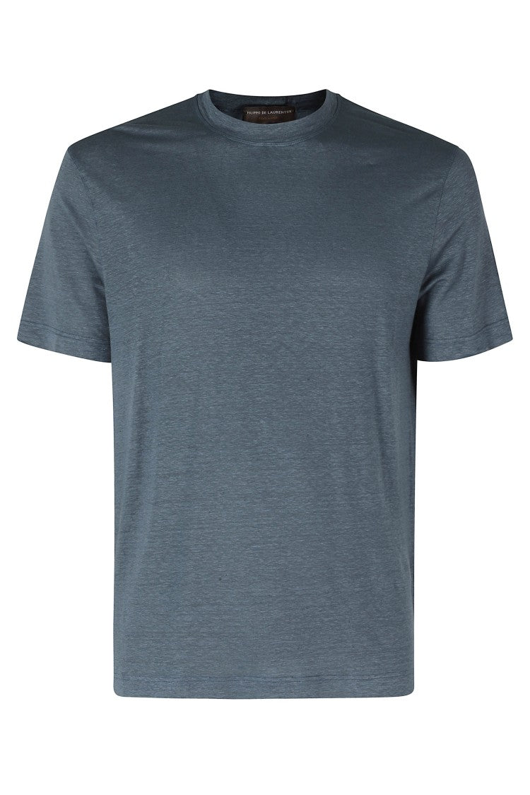 Filippo De Laurentiis Lead Linen-Jersey Crewneck Linen-Blend T-Shirt