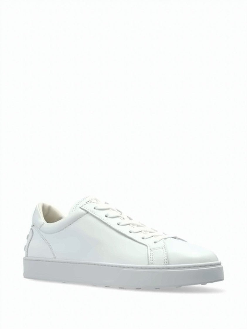 Tod's Calf Leather Sneakers With Lace-Up Design