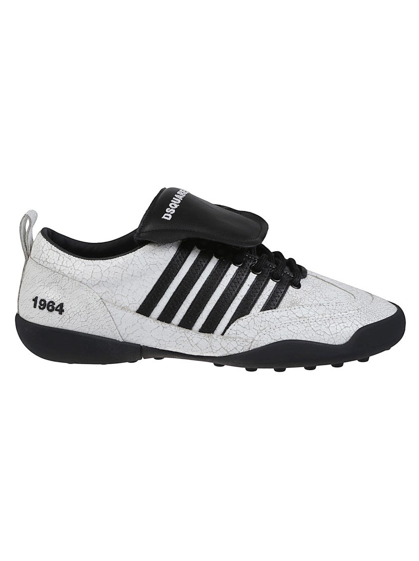 Dsquared2 Soccer Lace-Up Calf Leather Sneakers