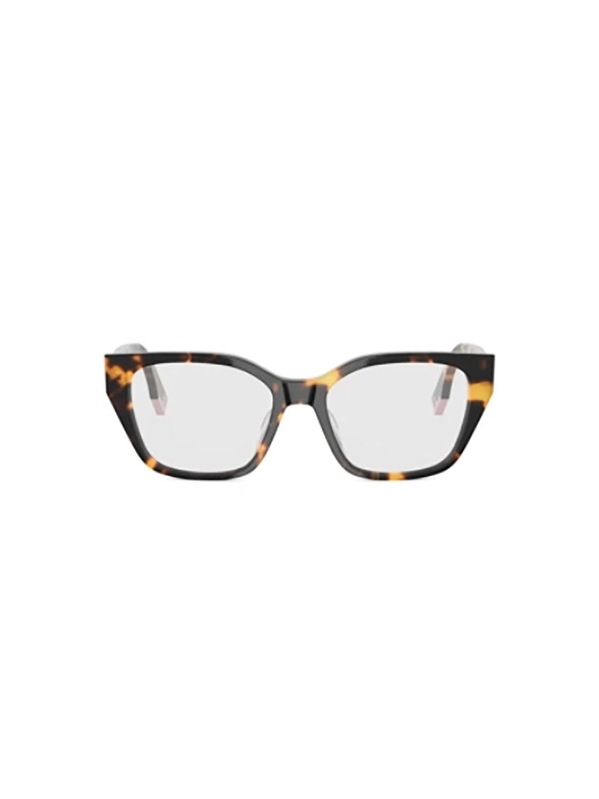 Fendi Fe50001i Rectangular Tortoiseshell Comfortable Frames