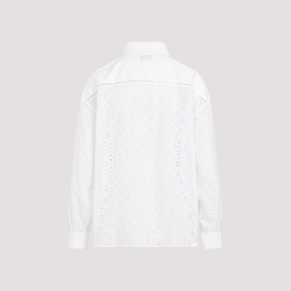 Kenzo Broderie Anglaise White Cotton Shirt