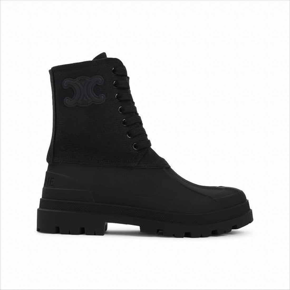 Celine High-Top Celine Boots With Sturdy Rubber Sole