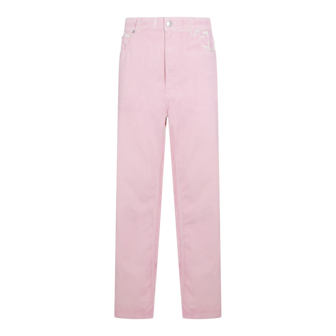 Marni Pink Cotton Wide-Leg Jeans