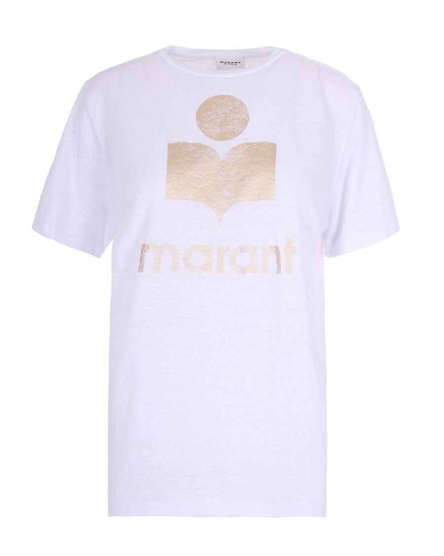 Isabel Marant Étoile Zewel White/Gold T- Shirt