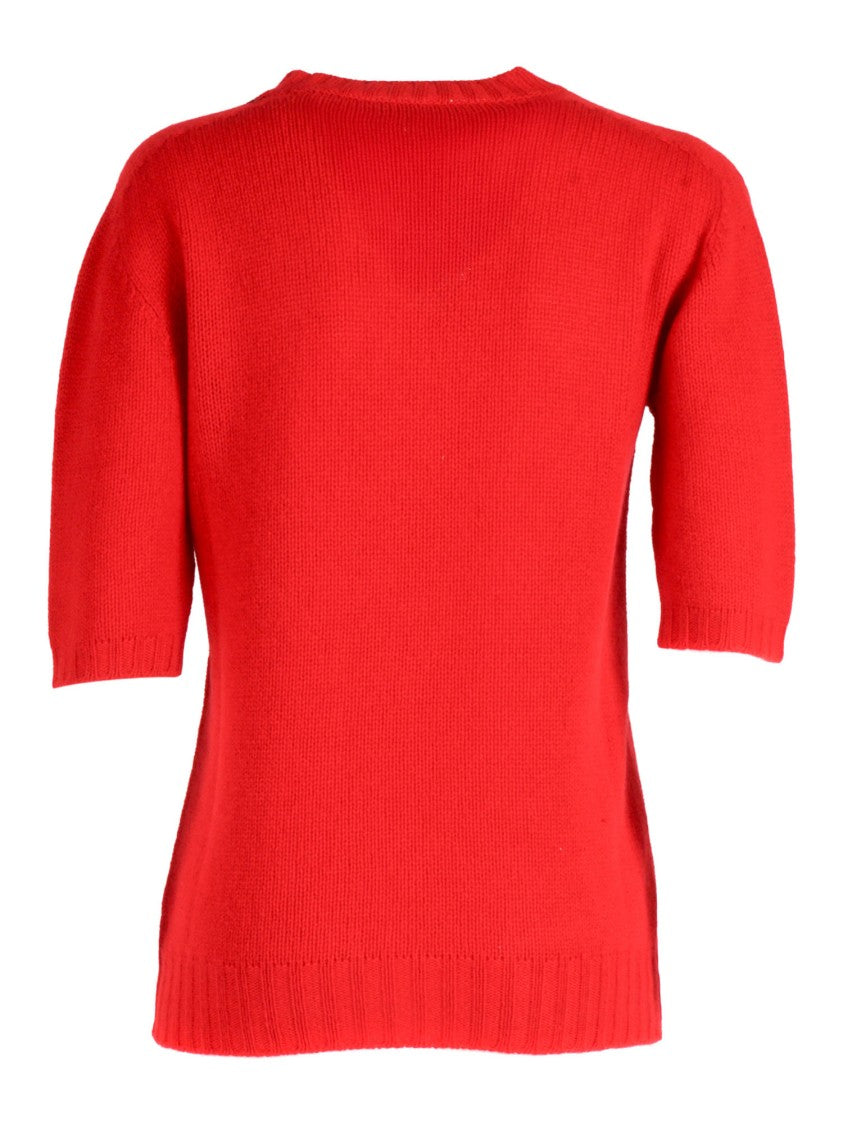 Fabiana Filippi Lacca Cashmere Short Sleeve Top